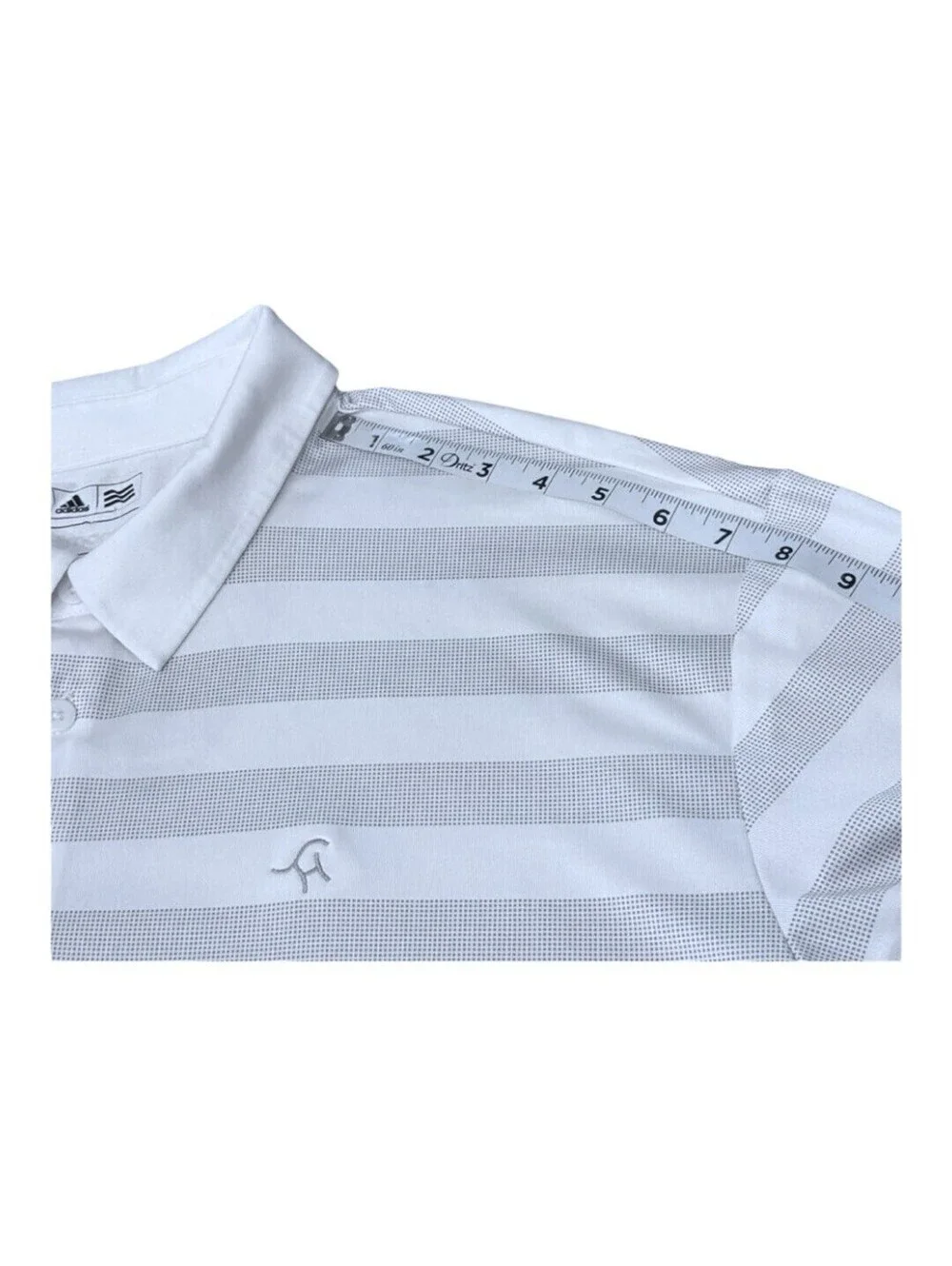 Adidas Golf Climacool Black and White Striped Casual Sport Polo Men’s Size 2XL